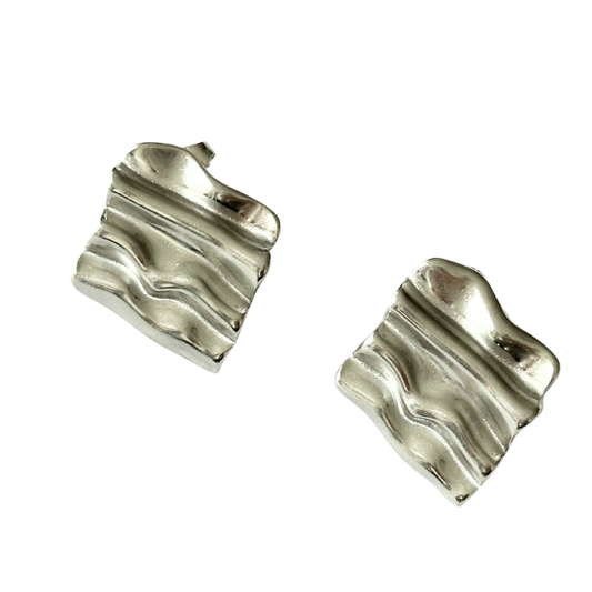 Aretes Sand Plateados