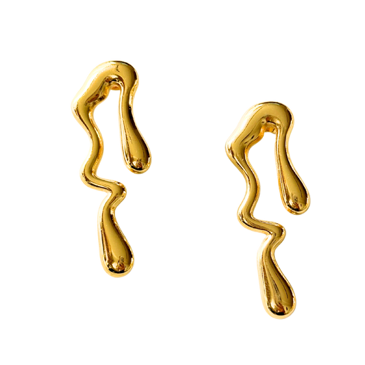 Aretes Flow Dorados