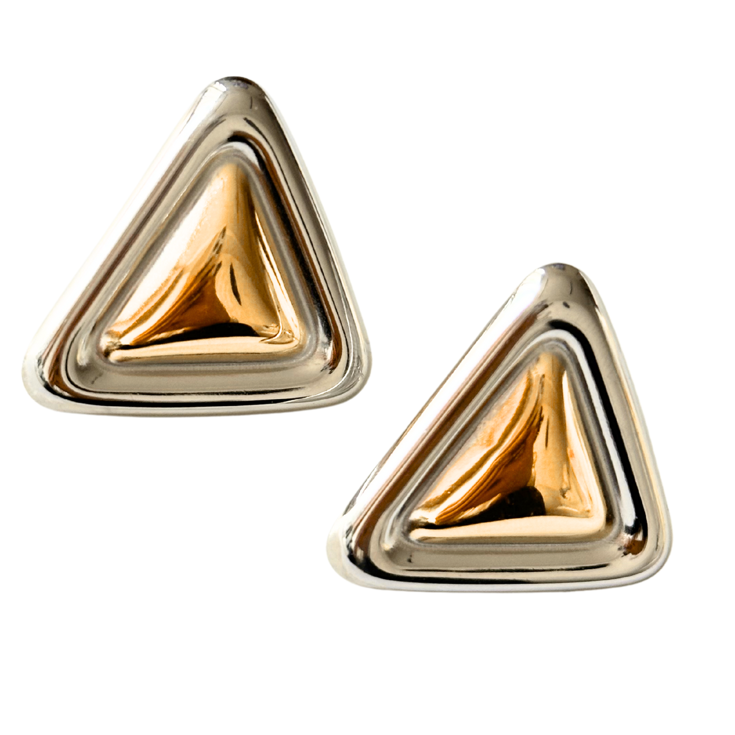 Aretes Piramide Bicolor