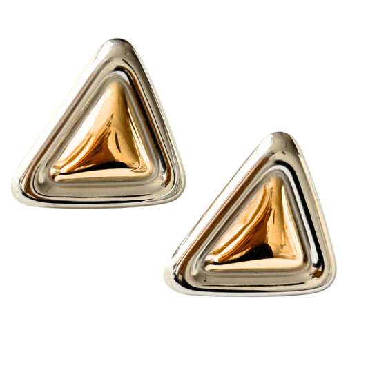 Aretes Piramide Bicolor